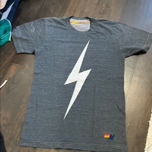 Gray Lightning Bolt T-Shirt